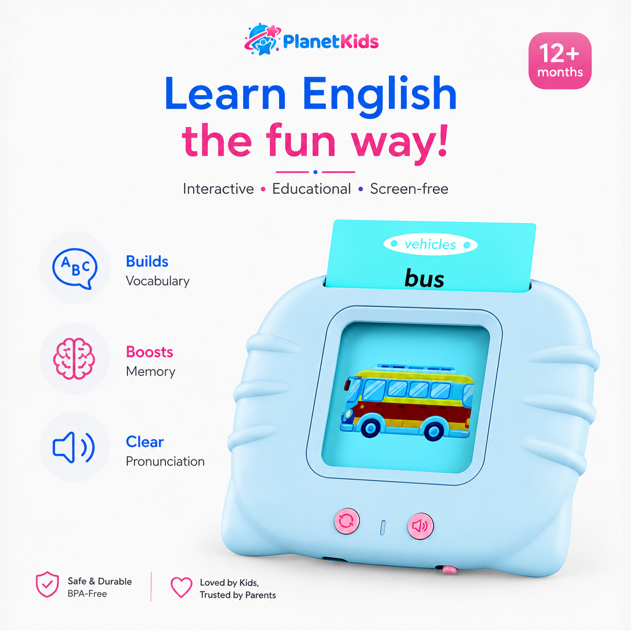 Talking Flash Cards Learning Toys for Toddlers