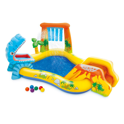 Dinosaur Inflatable Play Center with Slide