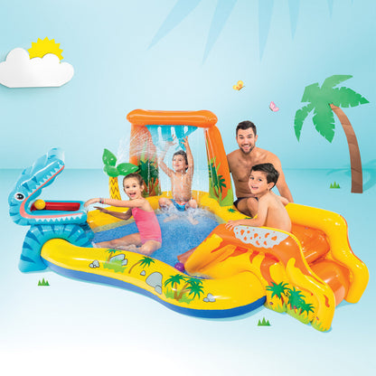 Dinosaur Inflatable Play Center with Slide