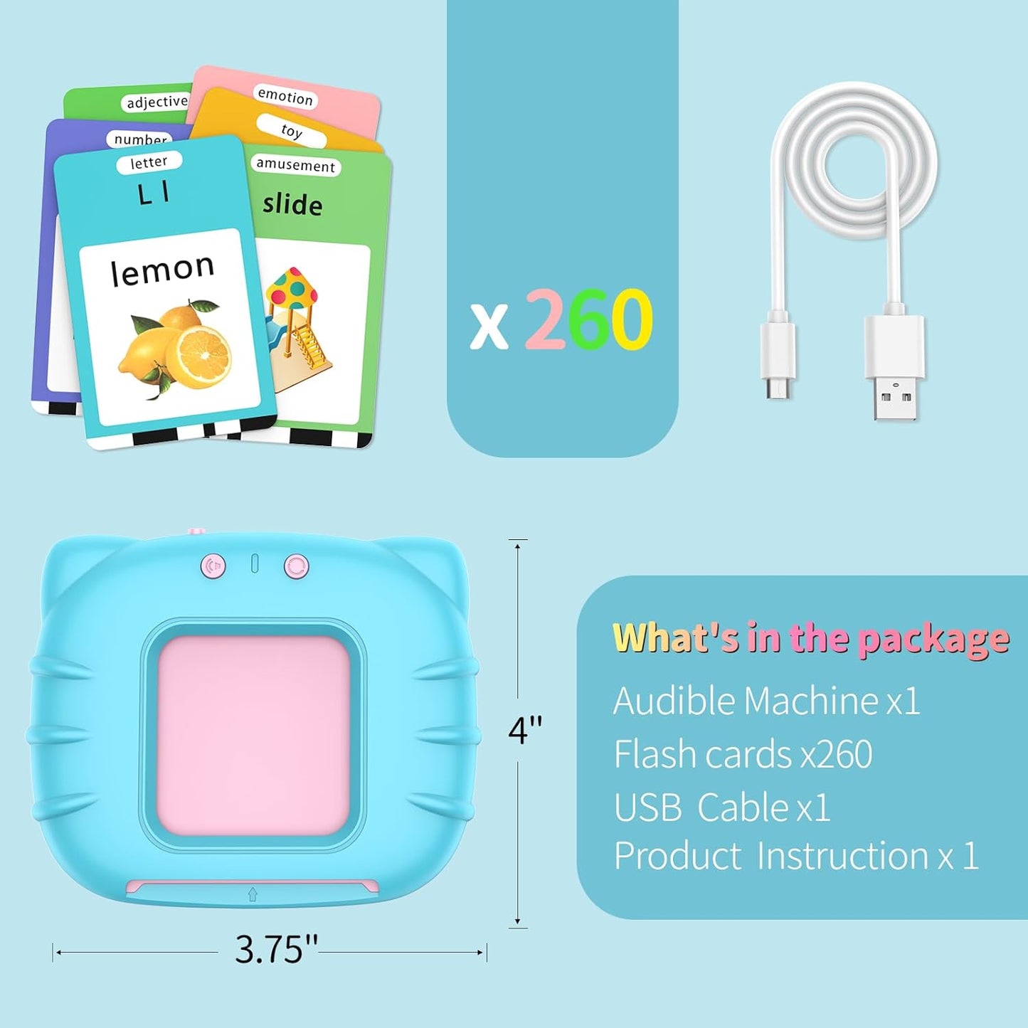 Talking Flash Cards Learning Toys for Toddlers