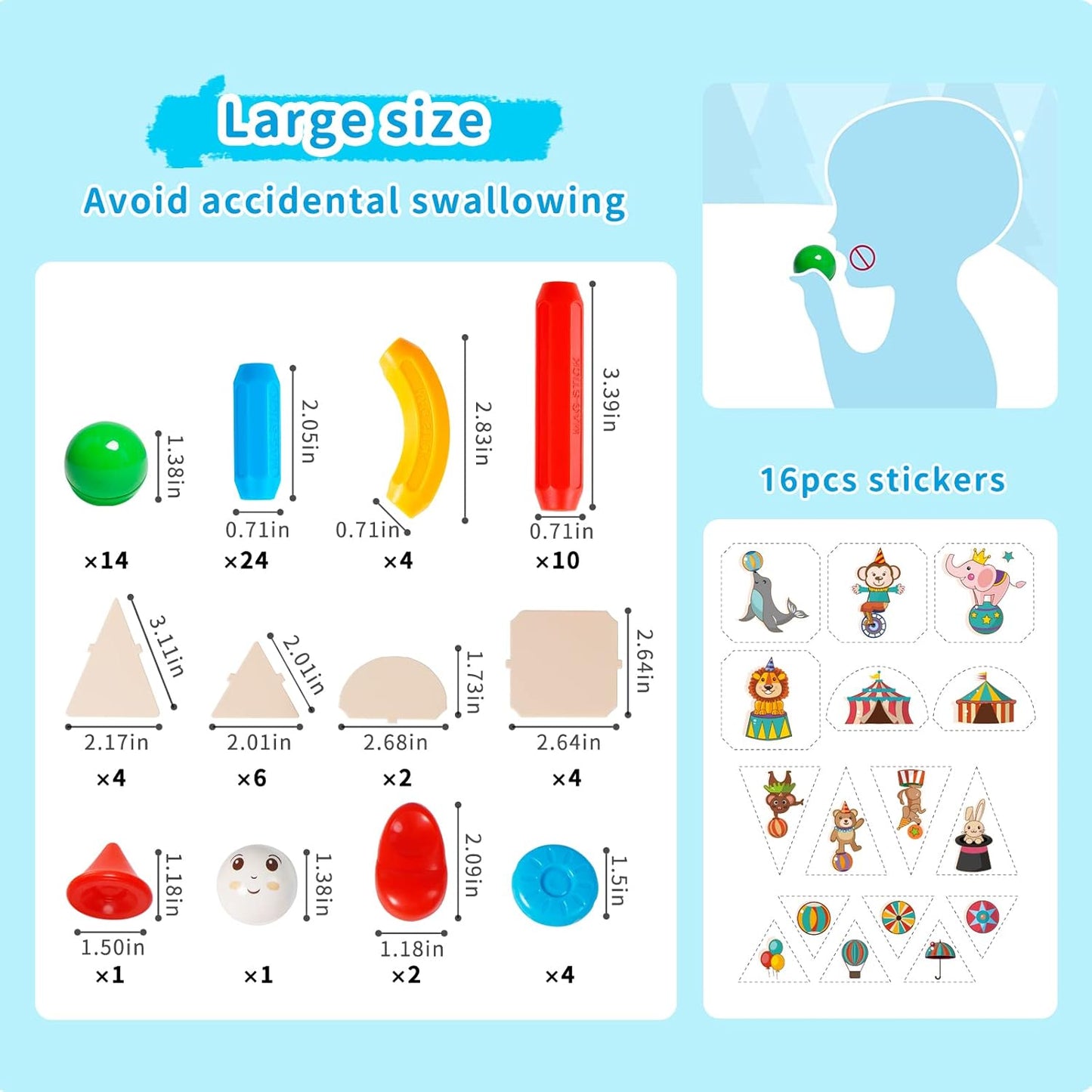 ForKids - Magnect Blocks Stick Toy 50 piecs