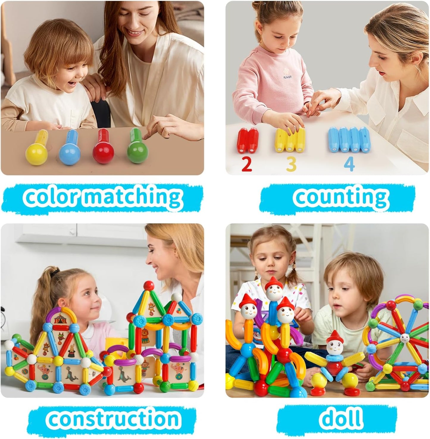 ForKids - Magnect Blocks Stick Toy 50 piecs