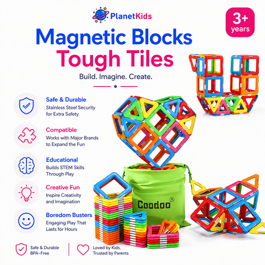 Magnetic Building Tiles Play Set