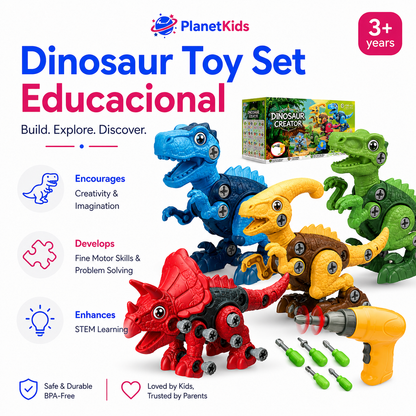 Dinosaur Toy Set Educacional
